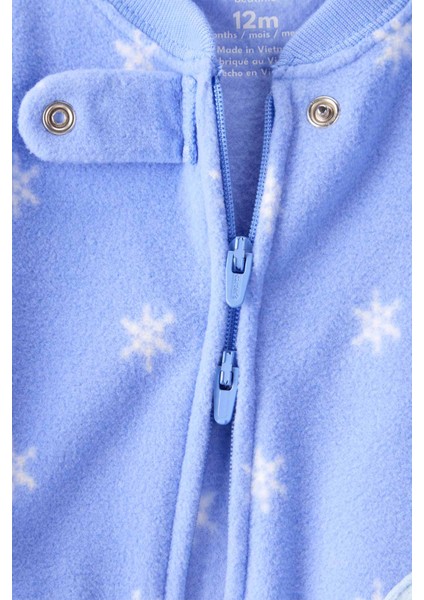 Kız Bebek Mavi Polar Tulum modelleri