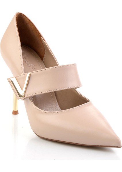 Bej Kadın Klasik Topuklu Ayakkabı K01209510509 fiyatları
