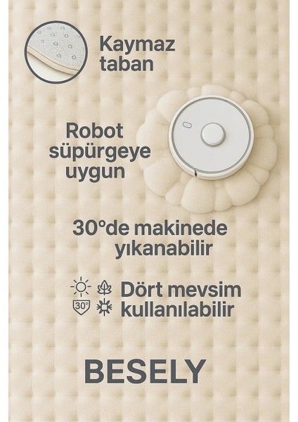 Beyaz Yuvarlak Kaymaz Taban Halı Yıkanabilir Dekoratif Peluş Halı indirimleri