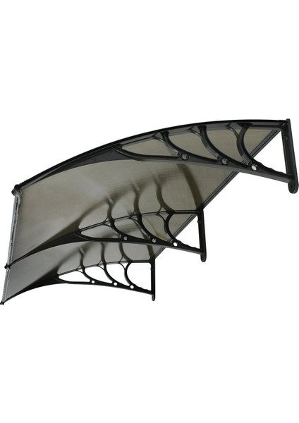 Kapı Pencere Üstü Pratik Sundurma 240 x 100 cm Siyah