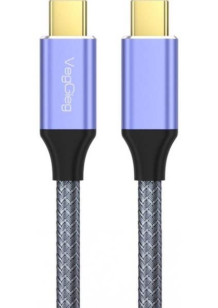 USB 3.1 Type-C PD 100W 5A 10Gbps 4K 60Hz Destekli Kablo 1 Metre