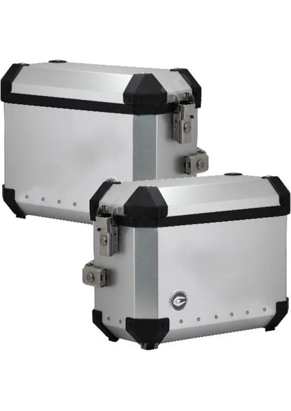 Alüminyum Yan Çanta 36LT Takım Gümüş