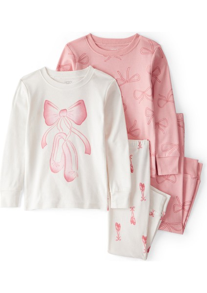 Kız Bebek Ekru Pijama Set