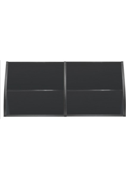 Lupın Kapı Pencere Üstü Pratik Sundurma 105X240 - Siyah