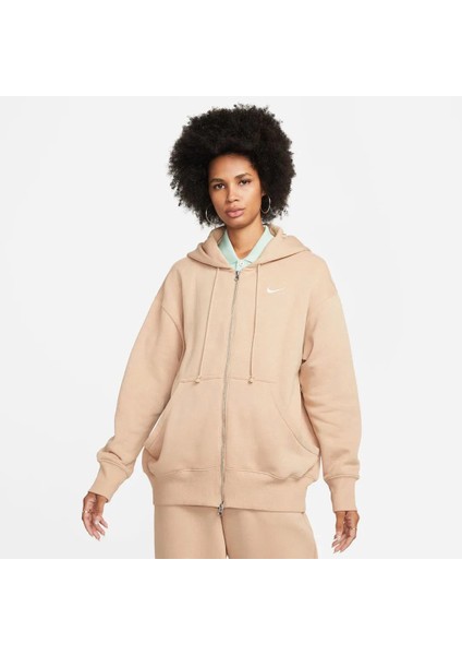 Sportswear Phoenix Fleece Oversized Full-Zip Hoodie Kadın Sweatshirt DQ5758-611