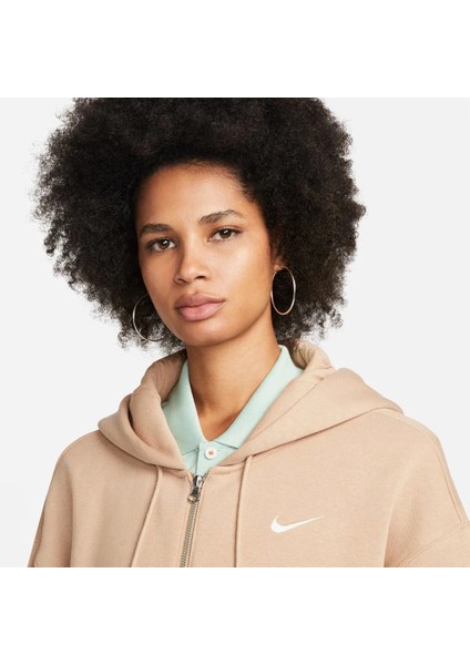 Sportswear Phoenix Fleece Oversized Full-Zip Hoodie Kadın Sweatshirt DQ5758-611 modelleri
