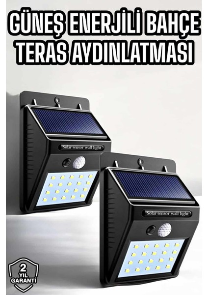 Solar Güneş Enerji Panelli Sensörlü Lamba Enerji Tasarruflu - MCT7093-8262