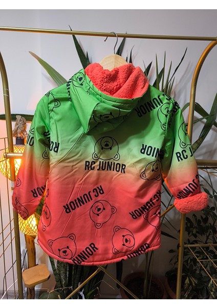 Kız Erkek Çocuk Unisex Mont Kışlık Spor Içi Mifyonlu Kapüşonlu &kaban & Parka