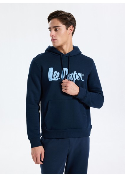 Kapüşon Yaka Koyu Lacivert Erkek Sweatshırt 261 Lcm 241060 Greg K. Lacivert