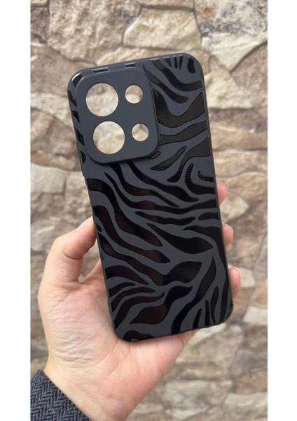 Redmi 15C Uyumlu Zebra Desenli Silikon Darbe Emici Klasik Korumalı Rubber Kılıf