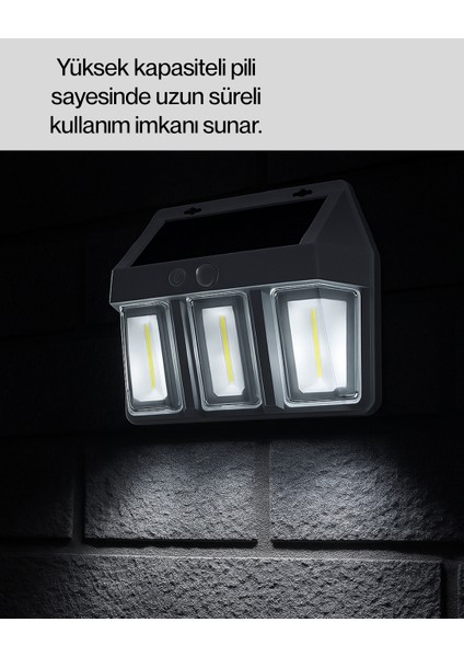 Pır Sensörlü Solar Lamba – Otomatik Şarj ve Gece Aydınlatma - MCT5353-9199 indirimleri