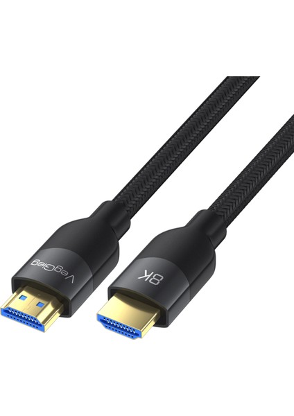 Premium 8K 60Hz 4K 120Hz HDCP ARC HDR Örgülü HDMI 2.1 Kablo 3 Metre