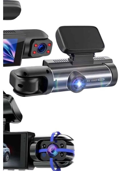 Araç İçi Full Hd Kamera Ön ve Arka Kameralı Ekranlı Araç Kamerası - MCT5077-3535 indirimleri