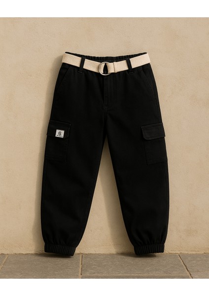Erkek Çocuk Kemerli Siyah Kot Pantolon fiyatları
