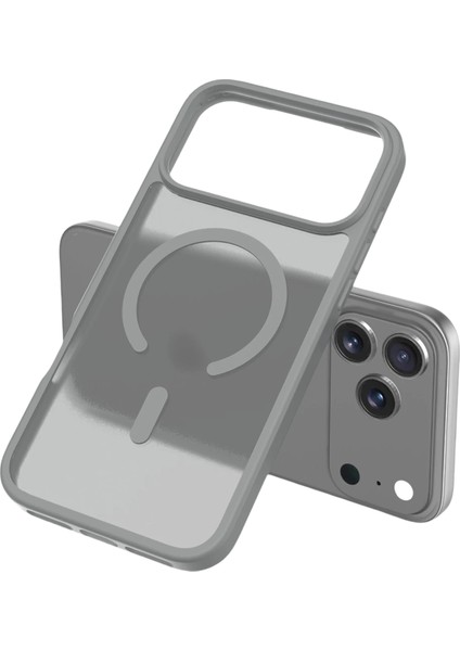 Apple iPhone 17 Pro Max Jota Magsafe Kapak - Titan Gri modelleri