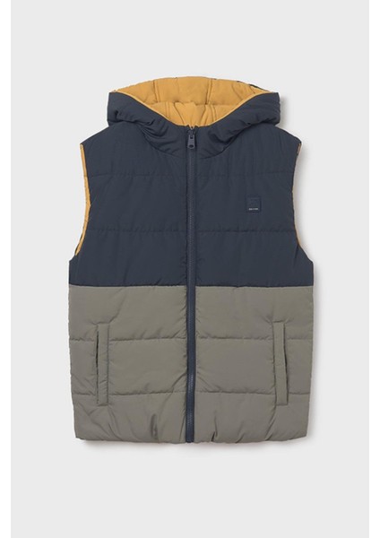 8-18 Yaş Çift Taraflı Kapüşonlu Yelek Sarı fırsatları