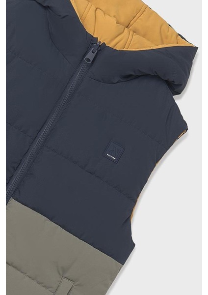 8-18 Yaş Çift Taraflı Kapüşonlu Yelek Sarı