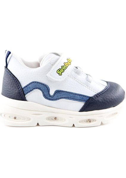 251-5 Beyaz Lacivert Çocuk Sneakers
