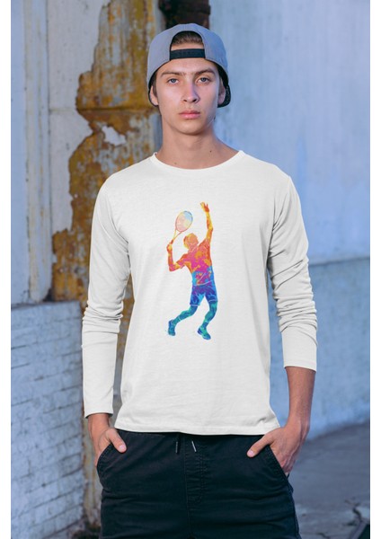 Federer Color Uzun Kollu Beyaz T-Shirt fiyatları