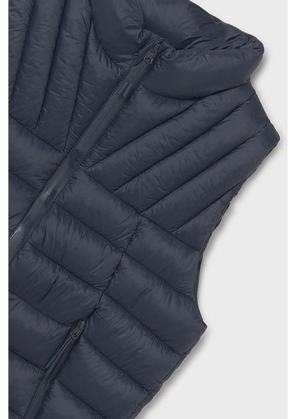 Erkek Çocuk 8-18 Yaş Dolgulu Yelek Lacivert