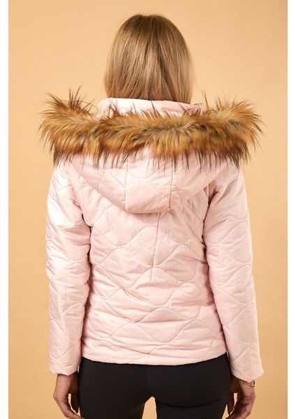 Kısa Kapitone Şişme Mont Pudra 12256 fırsatları