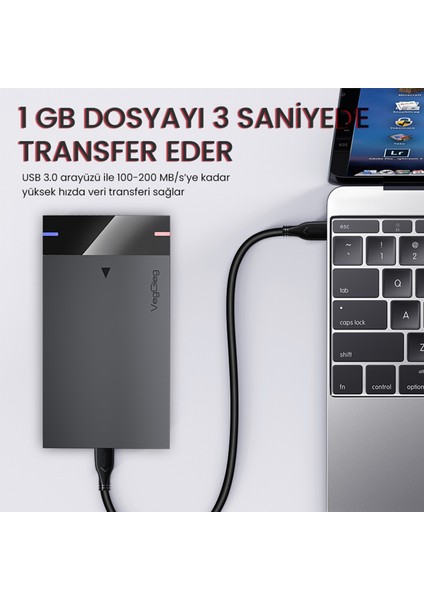 USB 3.0 Micro B Şarj ve Data HDD Kablosu 1.5 Metre fiyatları