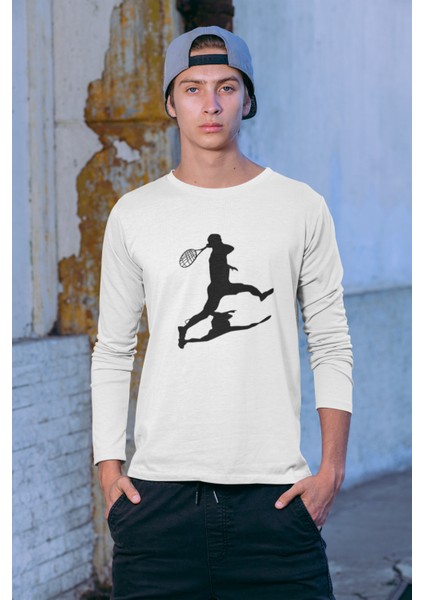 Djokovic Shadow Uzun Kollu Beyaz T-Shirt fiyatları