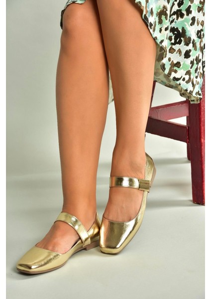 U726454508 Altın Rugan Kadın Babet modelleri