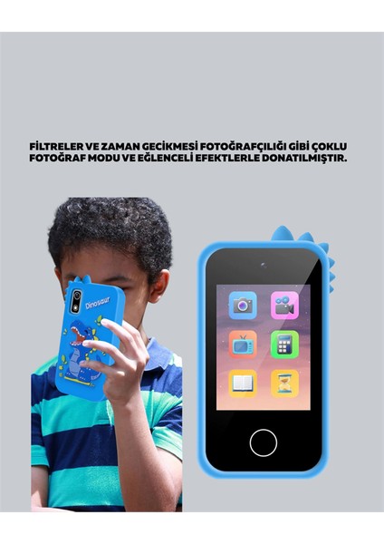 Çocuklara Özel Dijital Kamera – Yaratıcı Fotoğraf Modları ve Eğlenceli Efek - MCT6724-6829 indirimleri