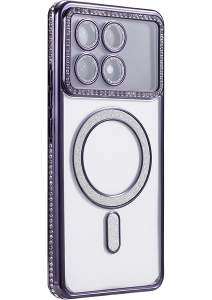 Yzlal Newface Xiaomi Poco X6 Pro Joke Simli Magneticsafe Kılıf - Derin Mor modelleri