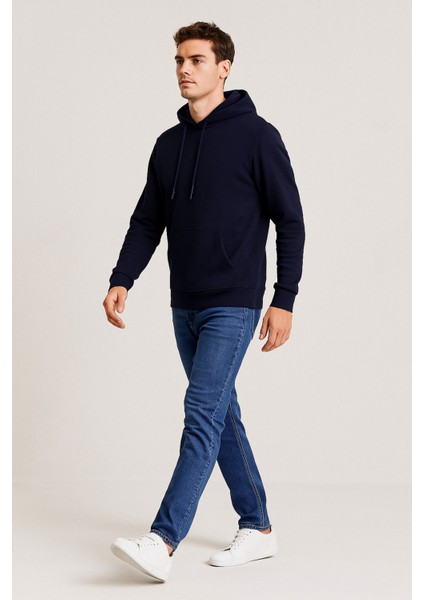 Üç Iplik Kapüşonlu Kanguru Cepli Sweatshirt Hoodie indirimleri