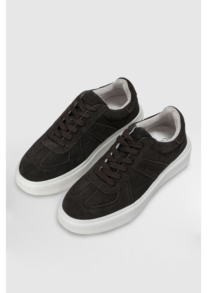 Jaques Erkek Deri Sneaker Ayakkabı Koyu Gri modelleri