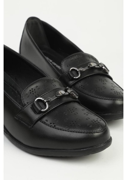 PC-54948 Siyah Kadın Günlük Anne Ayakkabısı modelleri