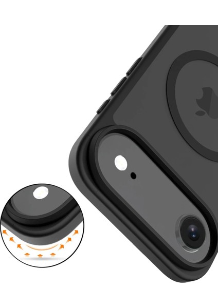 Apple iPhone 17 Air Jota Magsafe Kapak - Siyah modelleri