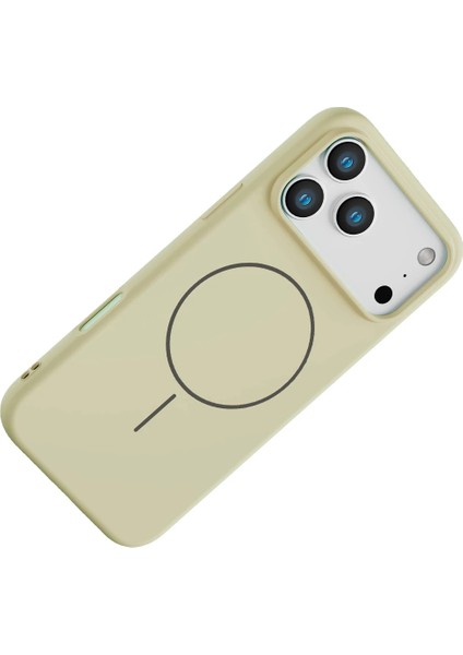 Apple iPhone 17 Pro Jully Magsafe Kapak - Bej modelleri