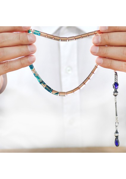 1000 Ayar Gümüş Kazaz Püsküllü Kesme Kesim Süzme Şeffaf Mavi Beyaz Ateş Kehribar Tesbih fırsatları