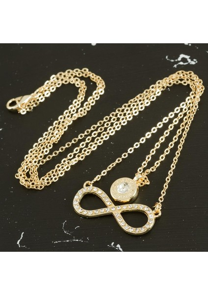 Yzlal Sonsuzluk Yeni Sezon Ikili Kolye-Sarı fiyatları