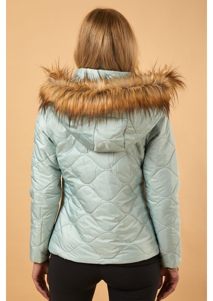 Kısa Kapitone Şişme Mont Mint 12256 fırsatları