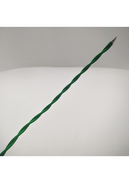Dekoratif Burgulu Kumaş Kablo Yeşil Renk 2X0,50MM 1 Metre fiyatları