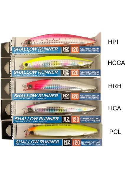 Hardcore Shallow Runner 120F 21GR Maket Balık fiyatları
