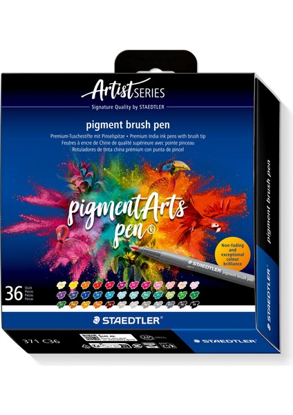 Staedtler - Wiz Design / 371 C36 Staedtler Fırça Uçlu Pigment Arts Kalem 36'lı fiyatları