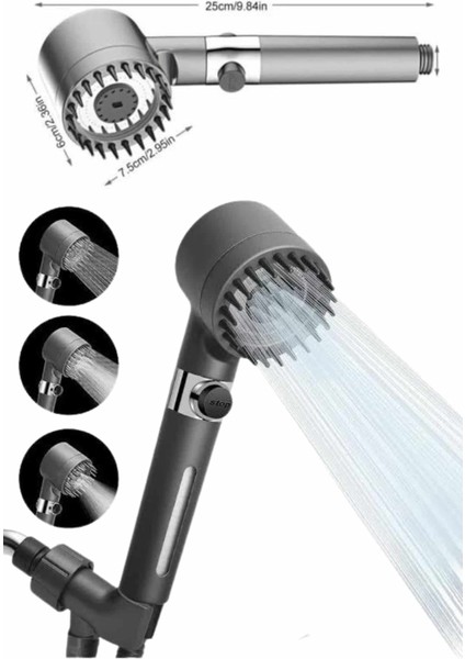 Yeni Masaj Etkili Nesil Filtreli Duş Başlığı Fıskiyesi Duş Banyo - MCT5392-1203 modelleri