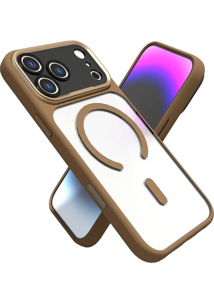 Apple iPhone 17 Pro Max Hazar Magsafe Kapak - Gold