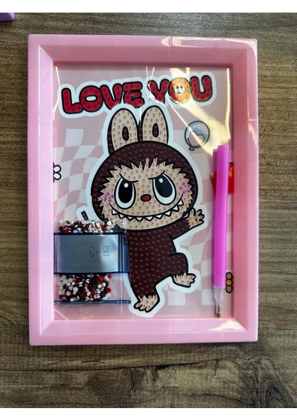 Labubu Elmas Boncuk Yapıştırma Taşlı Mozaik Elmas Puzzle indirimleri