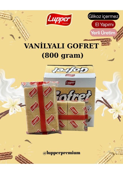 Vanilyalı Gofret (800 Gr) fiyatları