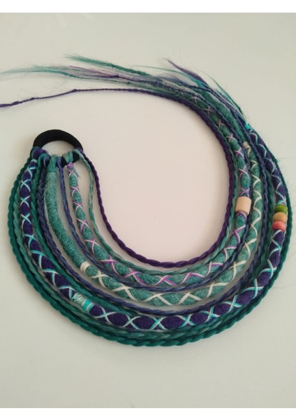 Mermaid Tasarım Rasta Örgü Saç Tokası