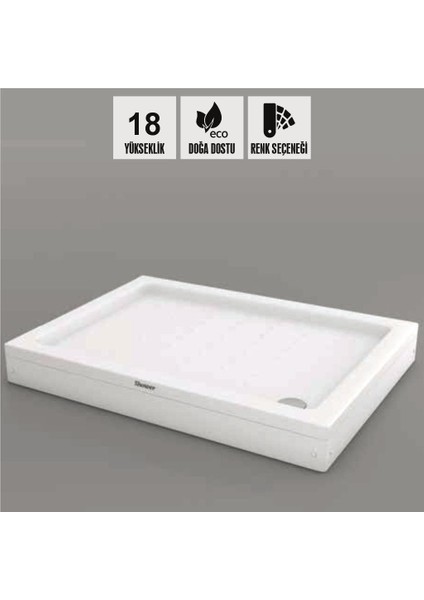 Shower Beta Dikdörtgen Duş Teknesi, Panelli fiyatları