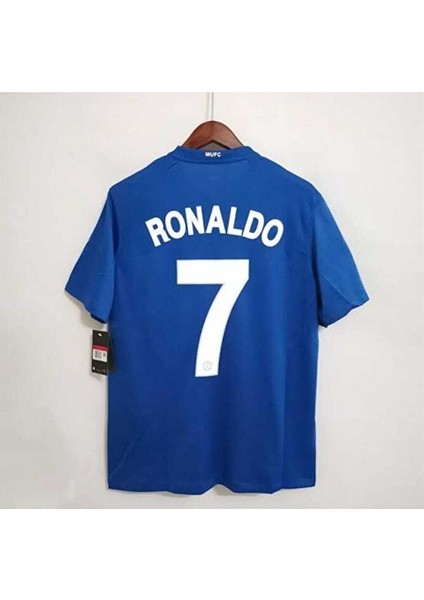 M.unitedd Moskova 2008 Şampiyonlar Ligi Finali Cristiano Ronaldo Nostalji Forması (Blue) modelleri