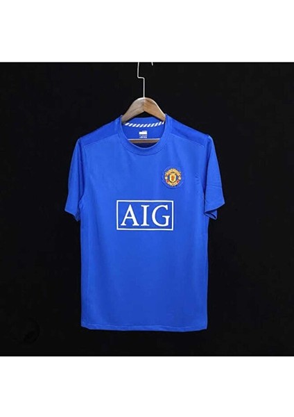 M.unitedd Moskova 2008 Şampiyonlar Ligi Finali Cristiano Ronaldo Nostalji Forması (Blue) fırsatları