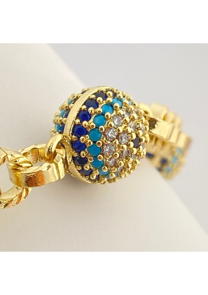 Nazar Boncuklu Bileklik Kararmaz Xuping Bileklik 14 Ayar Gold 17+3cm modelleri